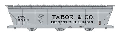 Intermountain ACF 4650 Cubic Foot 3-Bay Covered Hopper Tabor & Co. HO Scale Model Train Freight Car #47081
