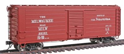 Intermountain Milwaukee Road Rib-Side 40' Boxcar - Ready to Run