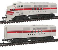 Intermountain EMD FTA-B Set DCC Chicago, Burlington & Quincy HO Scale Model Train Diesel Locomotive #49207