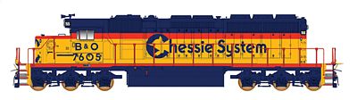 Intermountain EMD SD40-2 Standard DC Chessie System B&O HO Scale Model Train Diesel Locomotive #49347