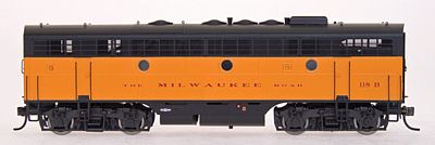 Intermountain EMD F7B - Standard DC - Milwaukee Road HO Scale Model Train Diesel Locomotive #49585