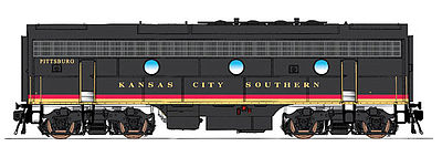 Intermountain F9B DCC Kansas City Southern black HO Scale Model Train Diesel Locomotive #49599