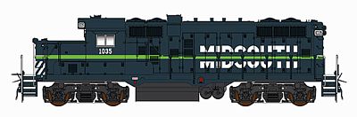 Intermountain Paducah GP10 - Standard DC - MidSouth HO Scale Model Train Diesel Locomotive #49806