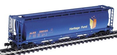 Intermountain 59 4-Bay Cylindrical Covered Hopper Alberta Heritage N Scale Model Train Freight Car #65103