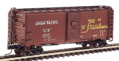 Intermountain AAR 40 106 Modified Boxcar - Ready to Run Union Pacific (Mineral Red w/yellow Lettering) - N-Scale