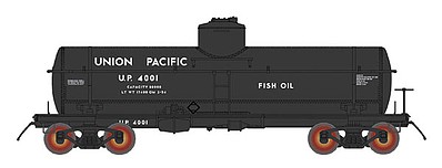 Intermountain ACF Type 27 Riveted 8000-Gallon Tank Car - Ready to Run Union Pacific (black) - N-Scale