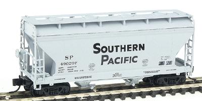 Intermountain ACF 2-Bay Center-Flow Covered Hopper - Ready to Run Southern Pacific (gray w/black Lettering) - N-Scale