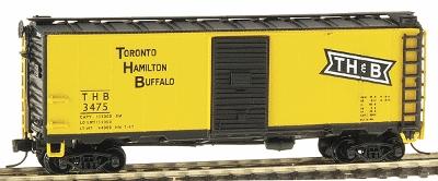Intermountain Modified AAR 40 Boxcar Toronto, Hamilton & Buffalo N Scale Model Train Freight Car #66803