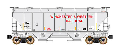 Intermountain Covered Hopper Trinity #3281 Winchester & Western N Scale Model Train Freight Car #669003