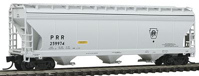 Intermountain ACF 4650 Cubic Foot 3-Bay Covered Hopper PRR N Scale Model Train Freight Car #67073