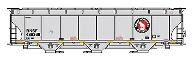 Intermountain Trinity 5161 Cubic Foot Covered Hopper - Ready to Run BNSF Railway (Great Northern Legacy Scheme, gray, red, black, Rocky Logo) - N-Scale