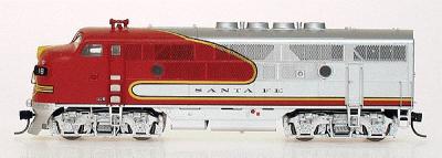 Intermountain EMD F3A - Standard DC - Santa Fe N Scale Model Train ...