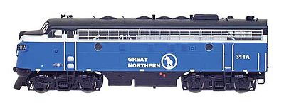Intermountain EMD F7A - Standard DC - Great Northern N Scale Model Train Diesel Locomotive #69225