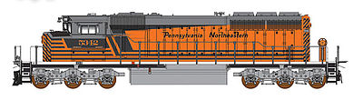 Intermountain SD40-2W DC Pennsylvania Northeastern RR N Scale Model Train Diesel Locomotive #69308