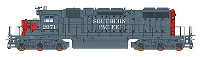 Intermountain EMD SD38-2 w/LokSound & DCC Southern Pacific (gray, red) - N-Scale