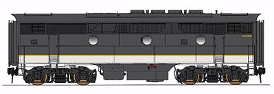 Intermountain EMD F3B - Standard DC - Southern Railway N Scale Model Train Diesel Locomotive #69830