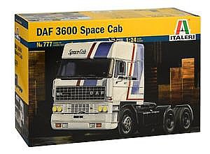 Italeri DAF 3600 Space Cab Truck Plastic Model Truck Kit 1/24 Scale #0777s