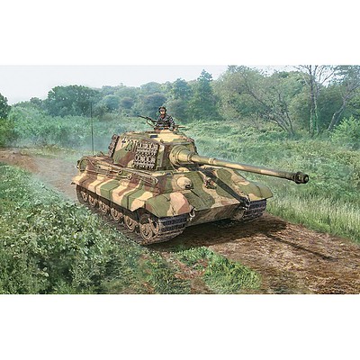 Italeri Wargame King Tiger Tank Plastic Model Military Vehicle Kit 1/56 Scale #15765