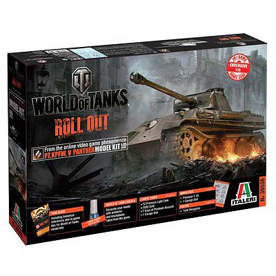 Italeri World of Tanks Panther Plastic Model Military Vehicle 1/35 Scale #37506