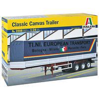 Italeri Classic Canvas Trailer Plastic Model Truck Kit 1/24 Scale #3908s