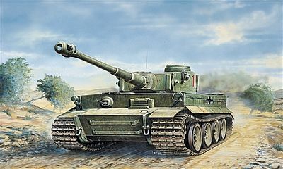 Italeri Tiger I Ausf E Tank Plastic Model Military Vehicle Kit 1/35 Scale #550286