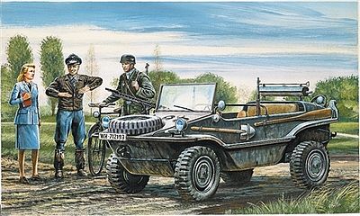 Italeri Schwimmwagen Amphibious Light WWII Plastic Model Military Vehicle Kit 1/35 Scale #550313