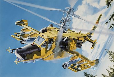 Italeri Kamov KA50 Hokum Russian Combat Helicopter Plastic Model Helicopter Kit 1/48 Scale #550845