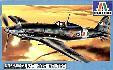 Italeri MC205 Veltro Fighter Plastic Model Airplane Kit 1/72 Scale #551227