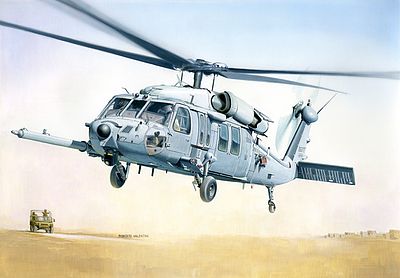 Italeri MH-60K Blackhawk SOA Plastic Model Helicopter Kit 1/48 Scale #552666