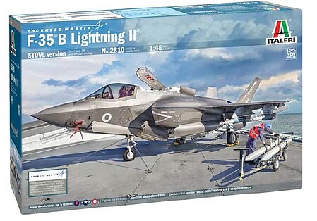 Italeri F35B Lightning II STOVL Version Fighter Plastic Model Airplane Kit 1/48 Scale #552810