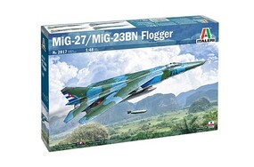 Italeri MIG-27/MIG-23BN FLOG Plastic Model Airplane Kit 1/48 Scale #552817