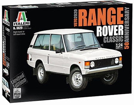 Italeri Range Rover Classic - 50th Anniversary Plastic Model Car Vehicle Kit 1/24 Scale #553629