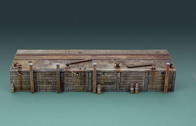 Italeri Long Dock Plastic Model Diorama Kit 1/35 Scale #555612