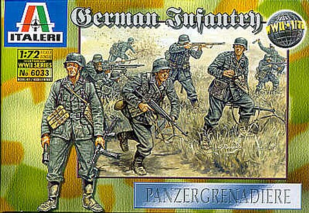 Italeri German Infantry Plastic Model Military Figure Kit 1/72 Scale #556033