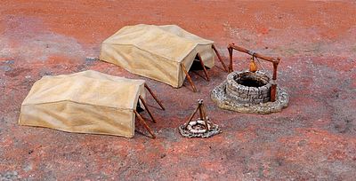 Italeri Desert Well & Tents Plastic Model Military Diorama 1/72 Scale #556148