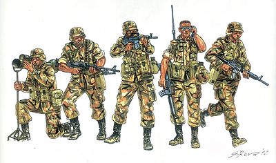 1/72 Resin Modern Militants 10 Kit Terrorists Unassembled Unpainted FMPJ03 