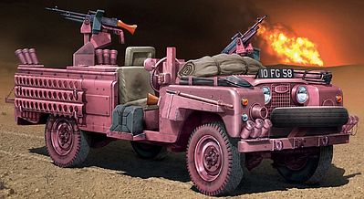 Italeri S.A.S. Recon Vehicle Pink Panther Plastic Model Military Vehicle Kit 1/35 Scale #556501
