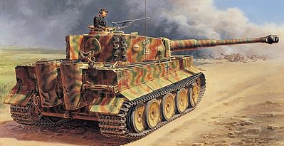 Italeri PzKpfw.VI Tiger I Ausf.E Plastic Model Military Vehicle Kit 1/35 Scale #556507