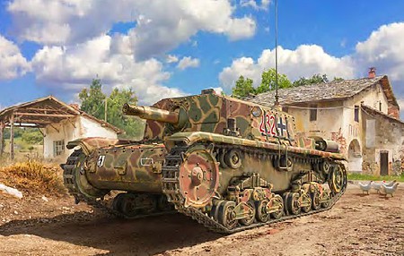 Italeri Semovente M42 da 75/18mm Md Tank Plastic Model Military Vehicle Kit 1/35 Scale #556569