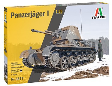 Italeri Panzerjager I Tank Plastic Model Military Vehicle Kit 1/35 Scale #556577