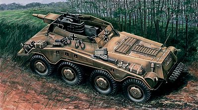 Italeri Sd. Kfz 234/3 Plastic Model Military Vehicle Kit 1/72 Scale #557037