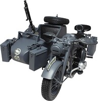 thumbnail image 2 of Freedom Model Kit 16005 – 1/16 Scale WWII German Military Motorcycle R75 With Sidecar 2 of 4