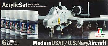Italeri Modern USAF/US Navy Aircraft 6 Color Asst Acryli