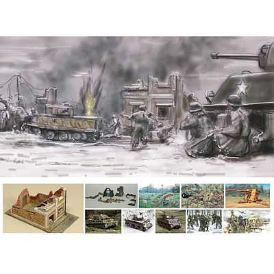 Italeri Battle of Bastogne December 1944 Plastic Model Military Diorama Kit 1/72 Scale #6113s