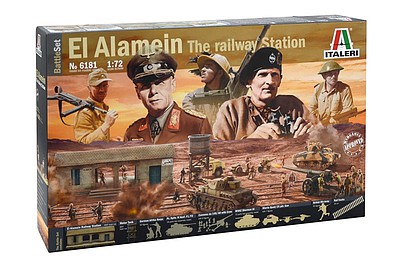 Italeri El Alamein Battle Railway Station Diorama Plastic Model Military Diorama 1/72 #6181s