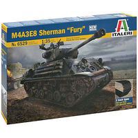 Italeri M4A3E8 Sherman Fury Plastic Model Military Vehicle Kit 1/35 Scale #6529s