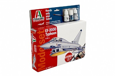 Italeri EF-2000 Typhoon with Sprue Cutter and Video Plastic Model Airplane Kit 1/72 Scale #72001