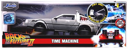 Jada-Toys 1/24 Back to the Future Part II DeLorean Car Time Machine w/Lights