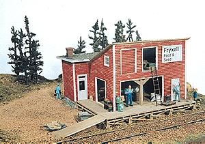 JL Fryxell Feed & Seed Kit Model Railroad Building HO Scale #181
