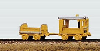 JL Heavy Duty A-4 Speeder & Crew Car Metal Kit Model Railroad Vehicle N Scale #2001